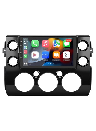 اشتري شاشة ستيريو سيارة Android لسيارة Toyota FJ Cruiser 2006-2020 راديو رام 4 جيجابايت متوافق مع Carplay اللاسلكي Android Auto، بطاقة SIM متضمنة كاميرا AHD في الامارات