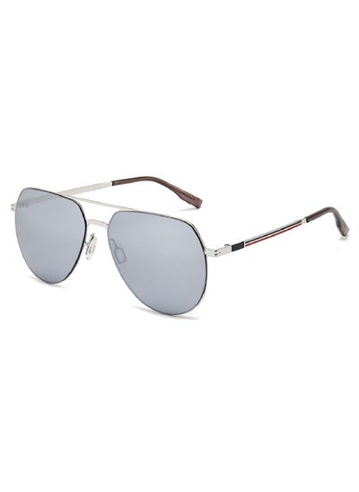 Buy Men's Sunglass Polarized Lens Aviator Metal Frame-Stylish Design in Saudi Arabia