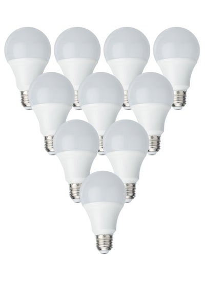 Buy 10PCS MAX 9W LED Light Bulb,Pack of 10 ,Non-Dimmable,E27 Base,3000K,Warm White in UAE