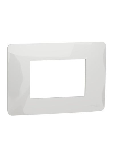 Buy Unica Studio 1-Gang Cover Frame 3 Modules, White in Egypt