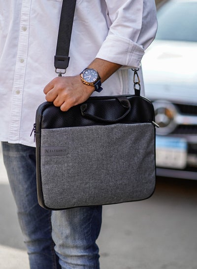 Buy N-Elegance HS-01 Original Briefcase Waterproof Laptop Shoulder Bag Black in Egypt