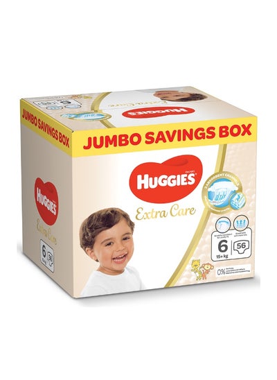 Buy Extra Care Baby Diapers, Size 6,15 Kg, Jumbo Pack, 56 Diapers in Saudi Arabia