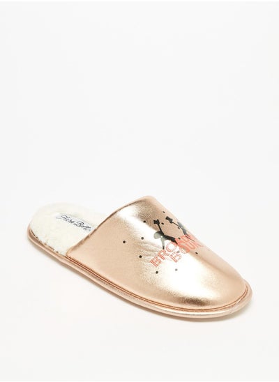 Buy Printed Slip On Bedroom Slippers in UAE