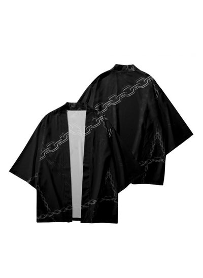 Buy Summer Feather Weaving Ethnic Style Kimono 3D Digital Printing Casual Sports Cloak in Saudi Arabia