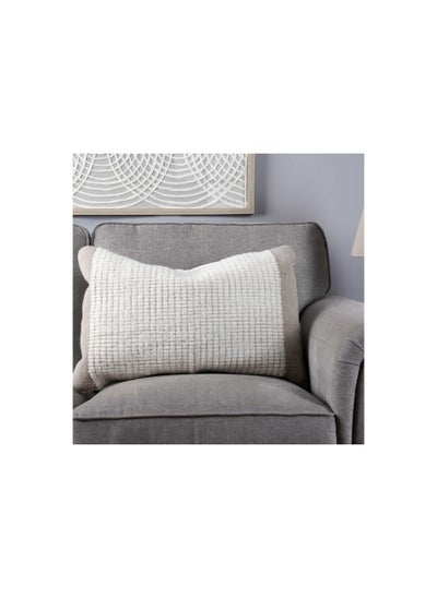 اشتري Indiana Wool Textured Cushion 40x65cm-natural في الامارات