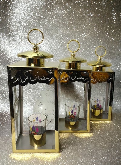 اشتري مجموعة من 3 فانوس الذهب: ديكور أنيق لرمضان ✨ في مصر