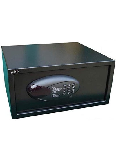 اشتري Rubik Hotel Safe Box, Digital Locker, Laptop Size Wide and Low Profile Steel Security Safe with Keys RB-CY200 (Size 42x20x37cm) Black في الامارات