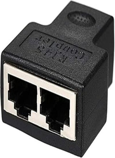 RJ45 Splitter Adapter 1 Male To 2 Female Connector Ethernet Cable...