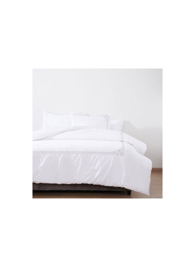 Buy Roco 3-Piece Embroidered Comforter Set 240x260cm White in UAE