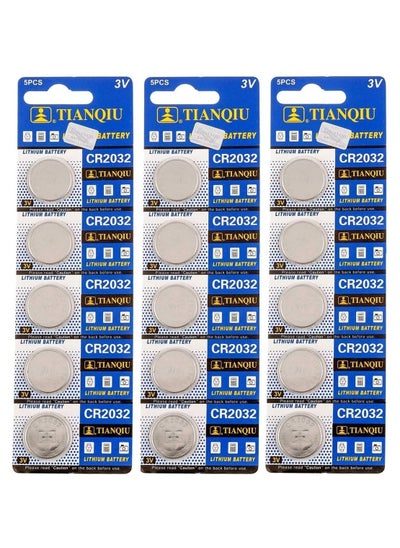 Buy 15 Piece CR2032 Lithium Coin Cell Battery 3V in UAE