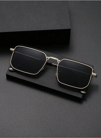 Buy Men’s Sunglasses With A Gold Elegant Frame in Saudi Arabia