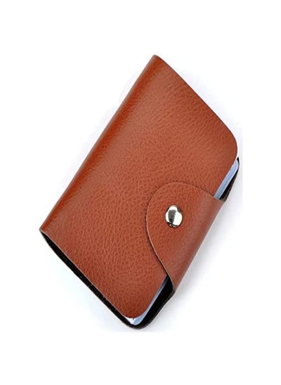 اشتري Fashion Business Credit Card Holder Leather Strap Buckle ,Wallet Bag 26  Case في الامارات