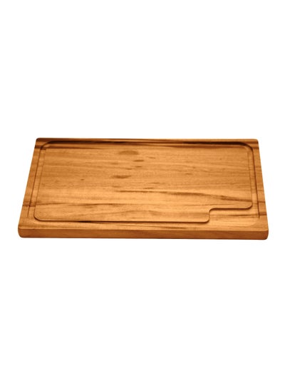 اشتري 47x30cm Muiracatiara Wood Rectangular Barbecue Cutting and Serving Board with Varnish Finish في الامارات