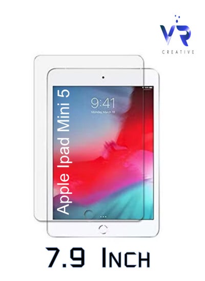 Buy Tempered Glass Screen Protector for Apple iPad mini (2019) 5th Generation 7.9 inch Clear in UAE