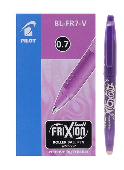 اشتري 12-Piece Frixion Erasable Ball Pen 0.7mm Tip Violet Ink في الامارات