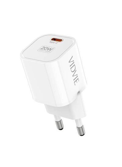 Buy 20W Wall Charger with Fast Charging Support Type C to iPhone Cable Included in Egypt