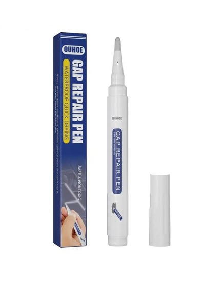 Buy Grout Pen, Waterproof Tile Grout Reviver Pen, Grout Restorer Marker Repair Pen, Ceramic Tile Grout Filler Pen for Restoring Tile Wall Floor Bathrooms Kitchen, 1pc White in Saudi Arabia