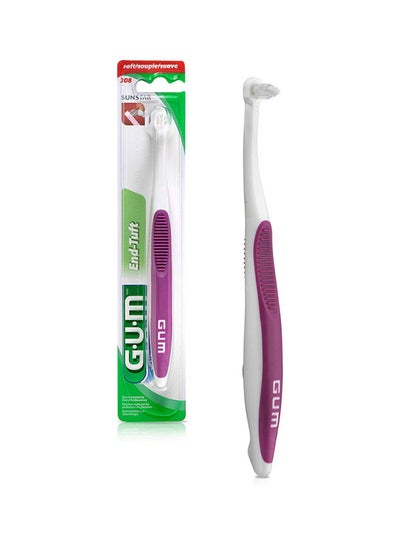 Buy End Tuft Tapered Trim Toothbrush Small Head Effective Deep Cleaning Removes Plaque Designed to Clean Problem Areas Like Missing Molars,furcations, Implants Assorted Colors in UAE