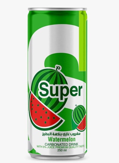 Buy Super Watermelon Carbonated Drink 250ml in UAE