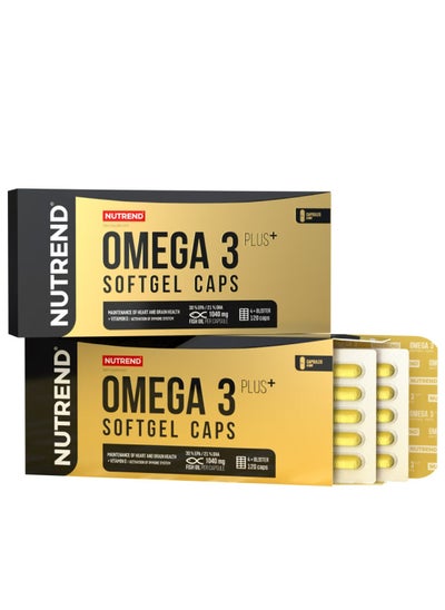 Buy Omega 3 Plus Soft gel Caps 120 Capsule in UAE