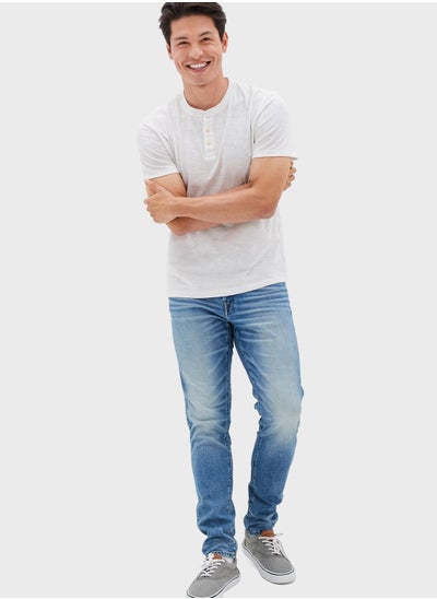 Buy Mid Wash Skinny Fit Jeans in Saudi Arabia