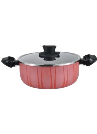 Buy Teflon pot with stainless steel lid 20 cm MISTER COOK MC/1253/20 in Saudi Arabia