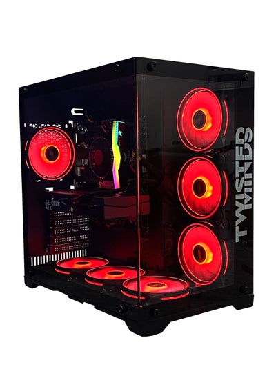 Buy Gaming Pc with Intel Core i7-12700F Processor, B760M-K Motherboard, DDR5 16GB RAM RGB, 1TB M.2 SSD, NVIDIA GeForce RTX 4060ti 8GB Graphics Card, 7 Fan Case Black RGB Remote Control with Windows 11 Pro in Saudi Arabia