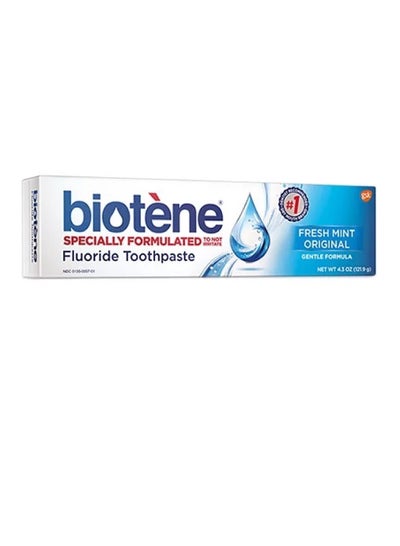 Buy Biotene Fluoride Toothpaste, Fresh Mint - 4.3 Oz in UAE