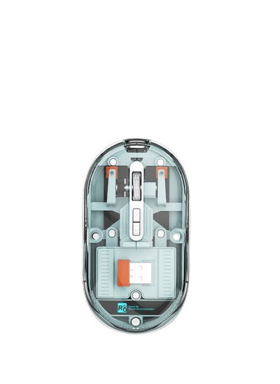 Buy R8 1766 Rechargeable Transparent Dual-Mode Mouse – Bluetooth / 2.4G Wireless Connection – Silent Clik – 6D – Power Saving on/off button – 1600DPI – 500mAh – For Office Business in Egypt