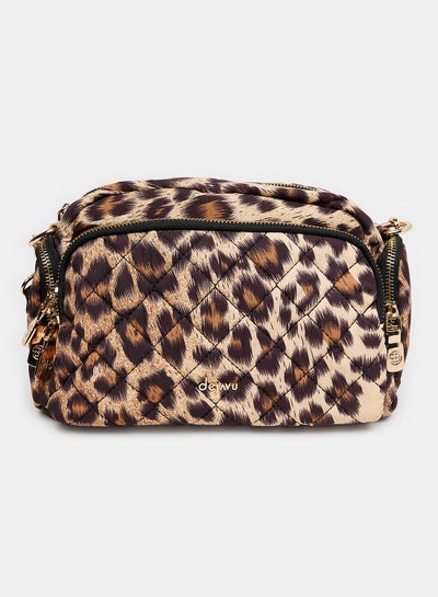 Buy Leopard Pattern Multi Pockets Cross Body Bag in Egypt