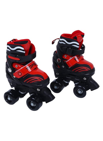 اشتري Top Gear Roller Skates Shoes TG 9008 Adjustable Double Row 4 Wheel for Kids في الامارات