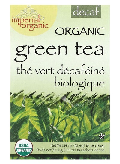 Buy Imperial Organic Green Tea Decaf 18 Tea Bags 1.14 oz (32.4 g) in UAE