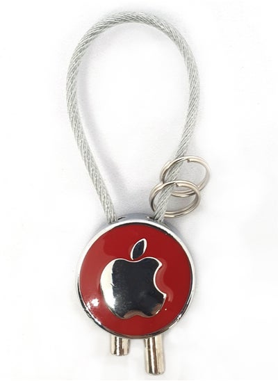 Buy Zinc Alloy Metal 3D Logo Keychain For Apple in UAE