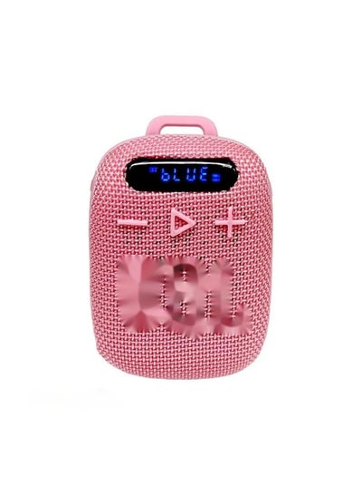 Buy Generic High Sound Quality  Portable Bluetooth Speaker  With Display  Outdoor Equipment Pink in Egypt