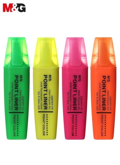 Buy M&G Set Of 4 Highlighter Marker Point Liner-Multi Color in Egypt