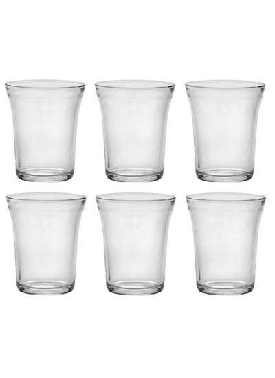 Buy Universal Drinking Glass Tumbler 6pc Set Made in France 220ML in UAE