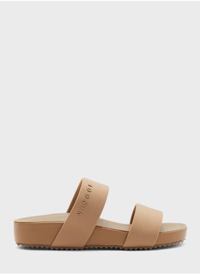 اشتري Double Strap Flat Sandals في الامارات