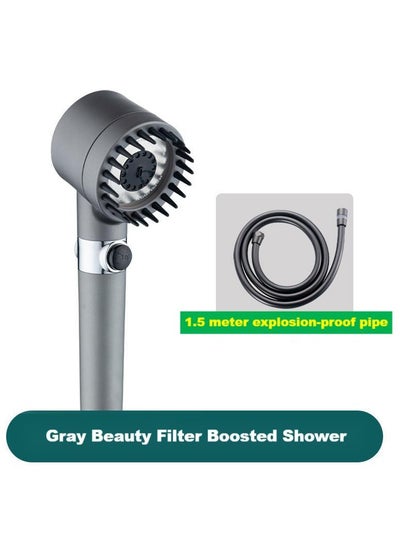 Buy Shower Head with Handheld, Shower Heads High Pressure, High Flow Even with Low Water Pressure-Hand Held Showerhead Set,3 Modes Filtered Showerhead with 1.5m Hose in Saudi Arabia