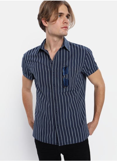 Buy Striped Regular Fit Shirt in UAE