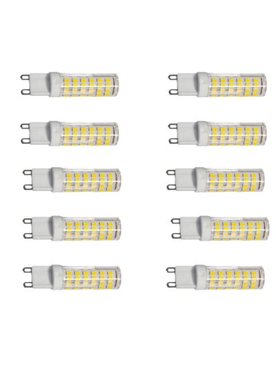 Buy chandelier bulb G9 LED a group of 10 bulbs yellow in Saudi Arabia