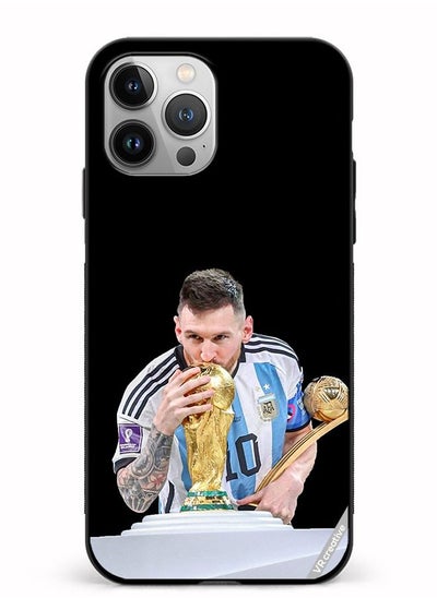 Buy Protective case cover for Apple iPhone 12 Pro Max Messi Design Multicolor in UAE