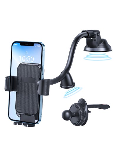 اشتري Flexible Arm Dashboard, Windshield Car Phone Holder, Adjustable Suction Cup Car Phone Holder في الامارات