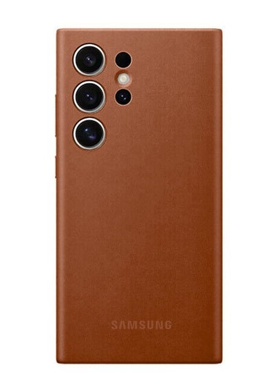 اشتري Samsung Galaxy S24 Ultra 2024 Vegan Leather Case Nature Friendly Case – Brown في السعودية