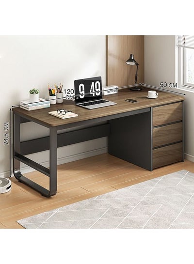 Buy Multifunctional Computer Table And Office Desk With 3 Drawers in UAE
