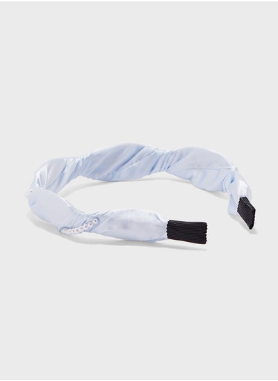 Buy Twisted Pearl Detail Headband in Saudi Arabia