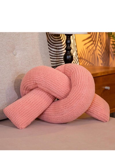 Buy Triangular Knot Pillow, Soft Knot Plush Throw Pillow Boucle Knot Shaped Pillows Knotted Long Decorative Throw Pillows Cushion for Couch Sofa Bed Room Decor in UAE