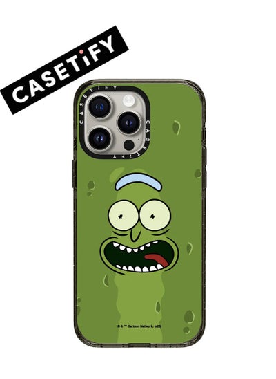 Buy Apple iPhone 15 Pro Case,Pickle Rick Magnetic Adsorption Phone Case - Green in UAE