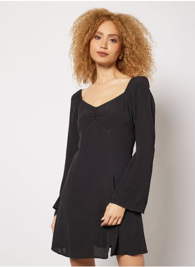 Buy Flare Sleeve Mini Dress in Saudi Arabia