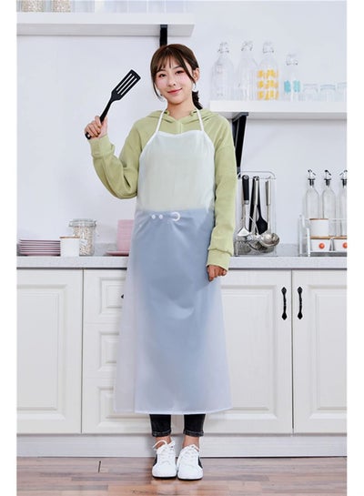 Buy Waterproof Apron, Unisex, Best for Staying Dry Dishwashing, Lab Work, Cleaning Fish, Oil and Stain Proof, Leather 47 x 27.5 inches Heavy Duty Transparent PVC in UAE
