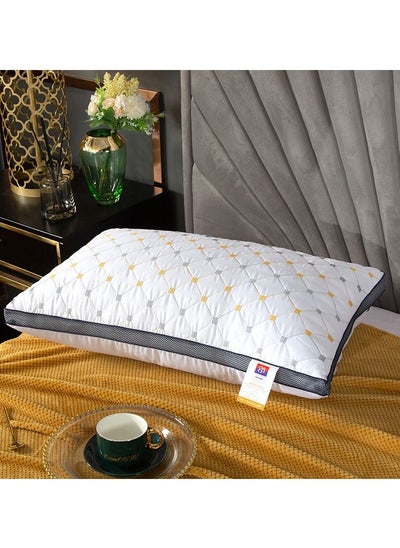 Buy Premium RIO Diamond Texture Pillow/50cm X 75cm/100% Cotton/1300g Microfiber Filling in Saudi Arabia